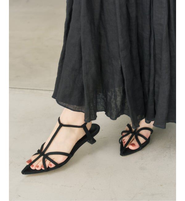  「《追加》3.5cmナローストラップサンダル」|サンダル|