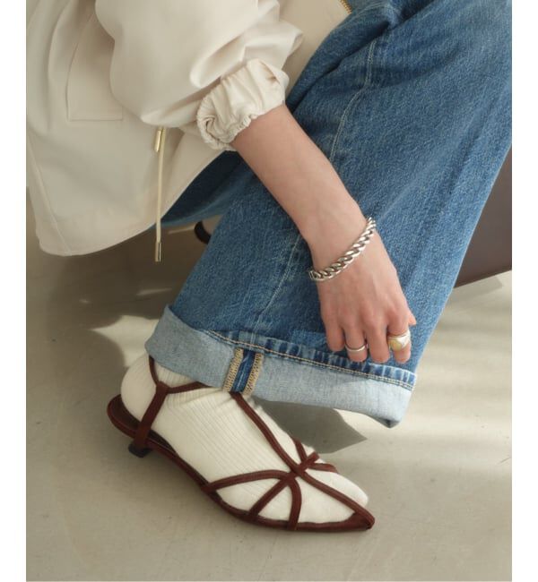  「《追加》3.5cmナローストラップサンダル」|サンダル|