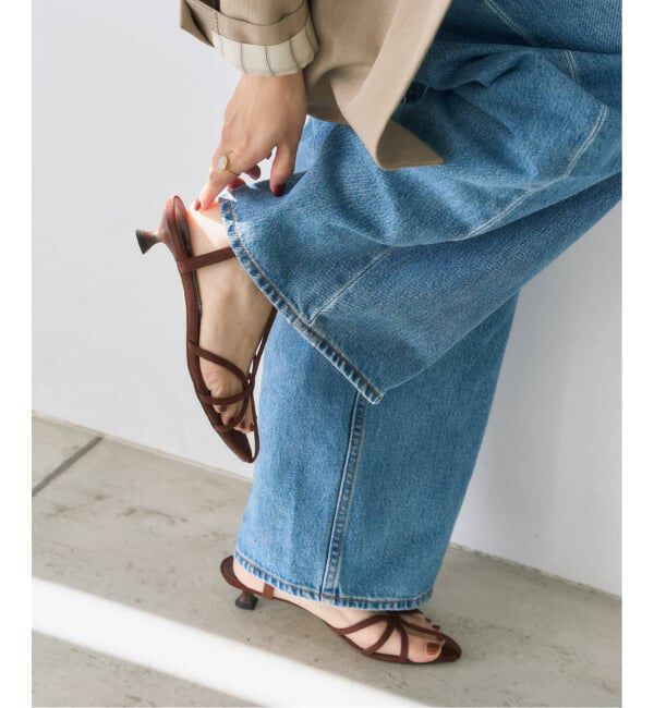  「《追加》3.5cmナローストラップサンダル」|サンダル|