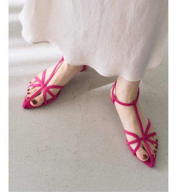  「《追加》3.5cmナローストラップサンダル」|サンダル|