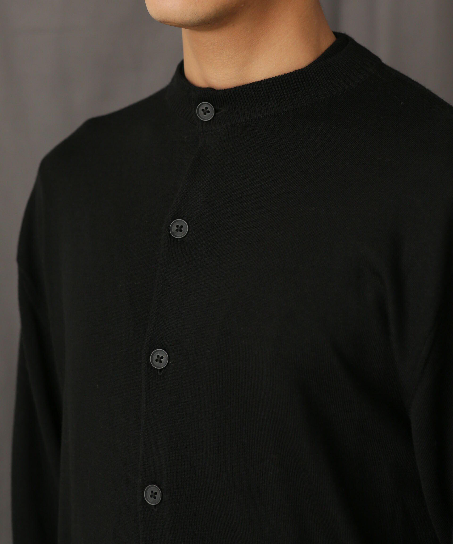 nano･universe「「毛玉レスニット」 ファインゲージクルーネックカーディガン」|ニット・セーター|