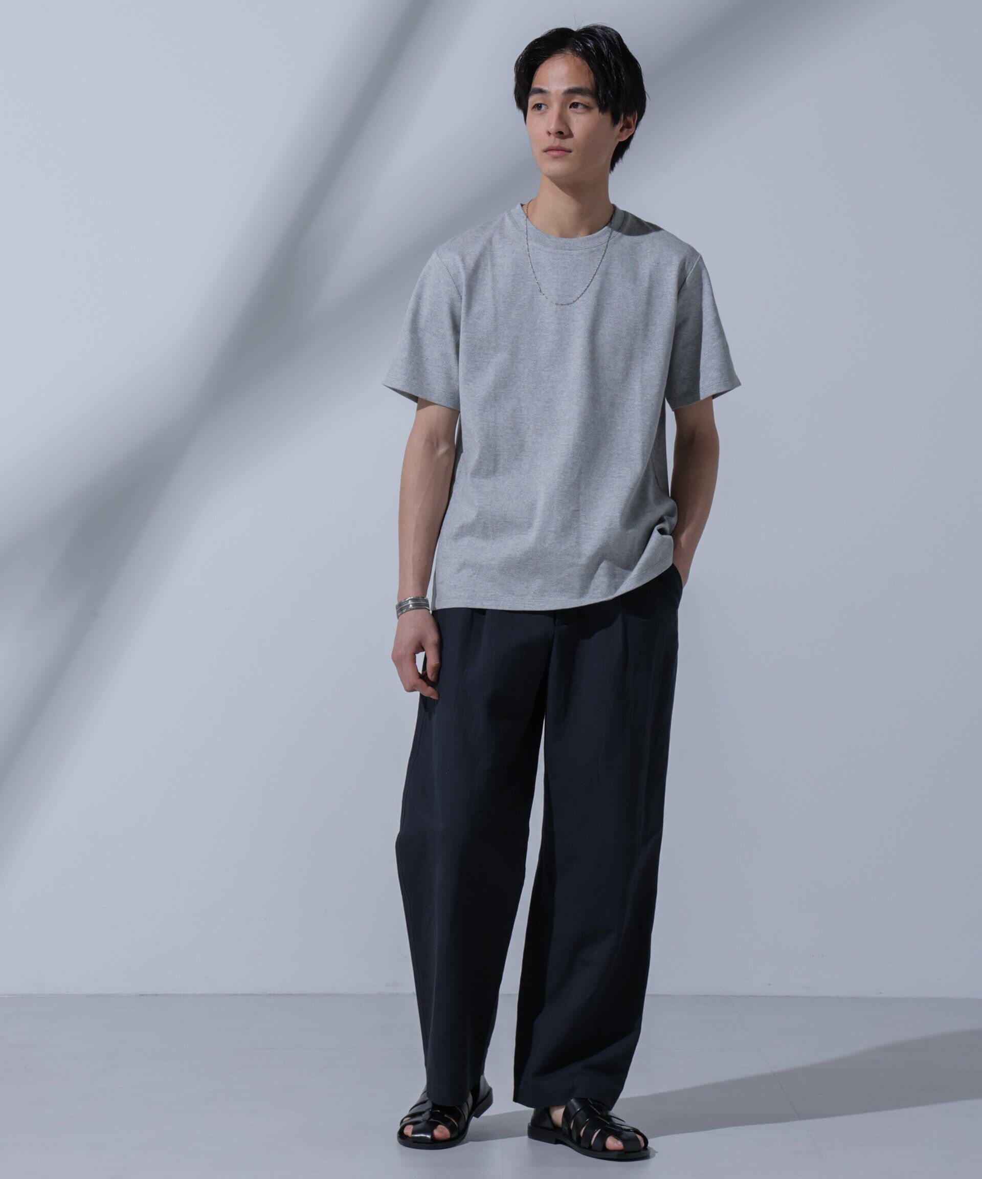 nano･universe「Anti Soaked(R)汗染み防止 クルーネックTシャツ」|Tシャツ・カットソー|