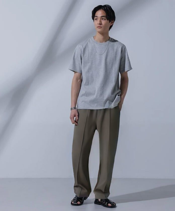 nano･universe「Anti Soaked(R)汗染み防止 クルーネックTシャツ」|Tシャツ・カットソー|