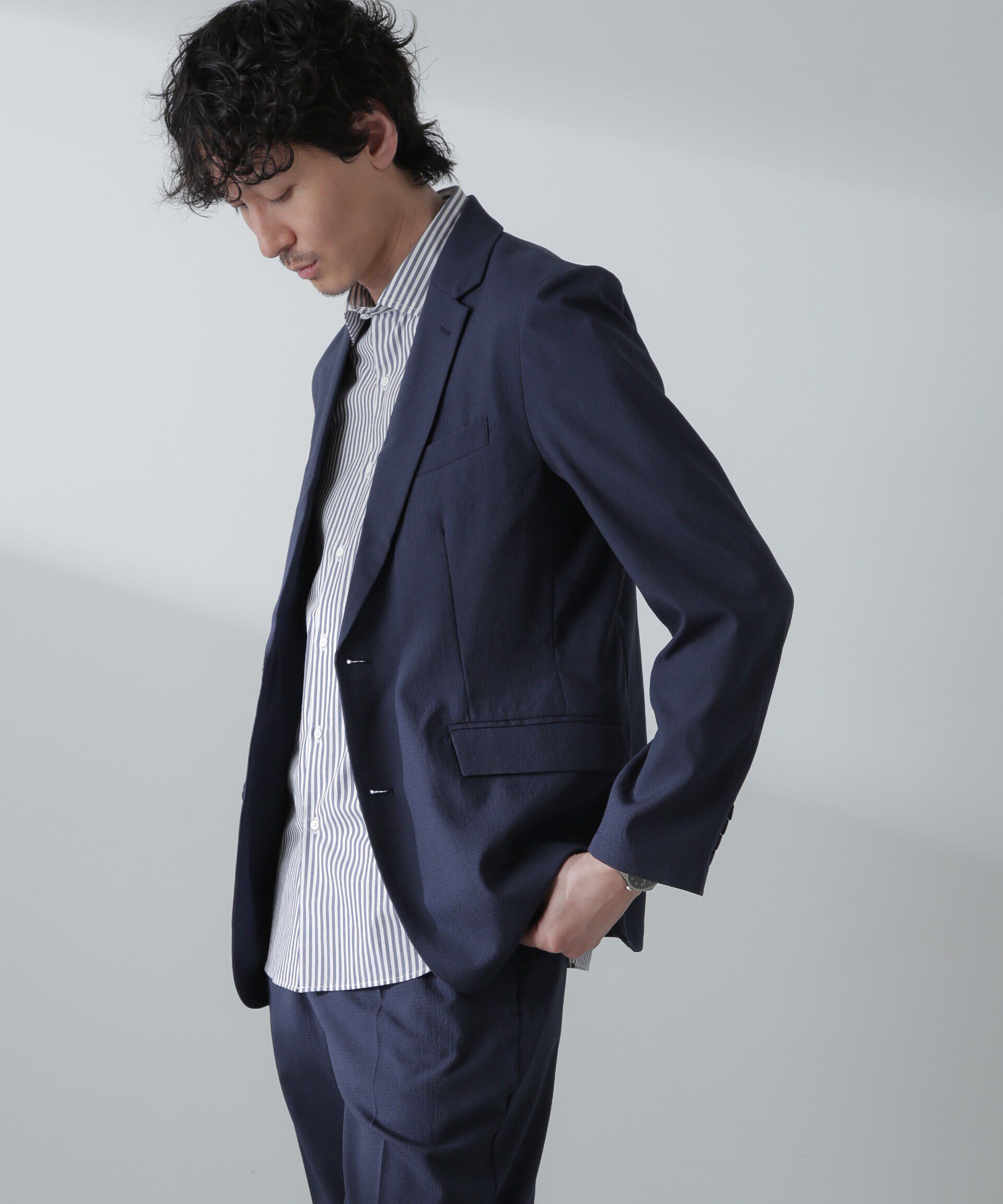 nano･universe「「Damerino」Air ワルツ DotAir(R)撥水ストレッチセットアップ」|スーツ|