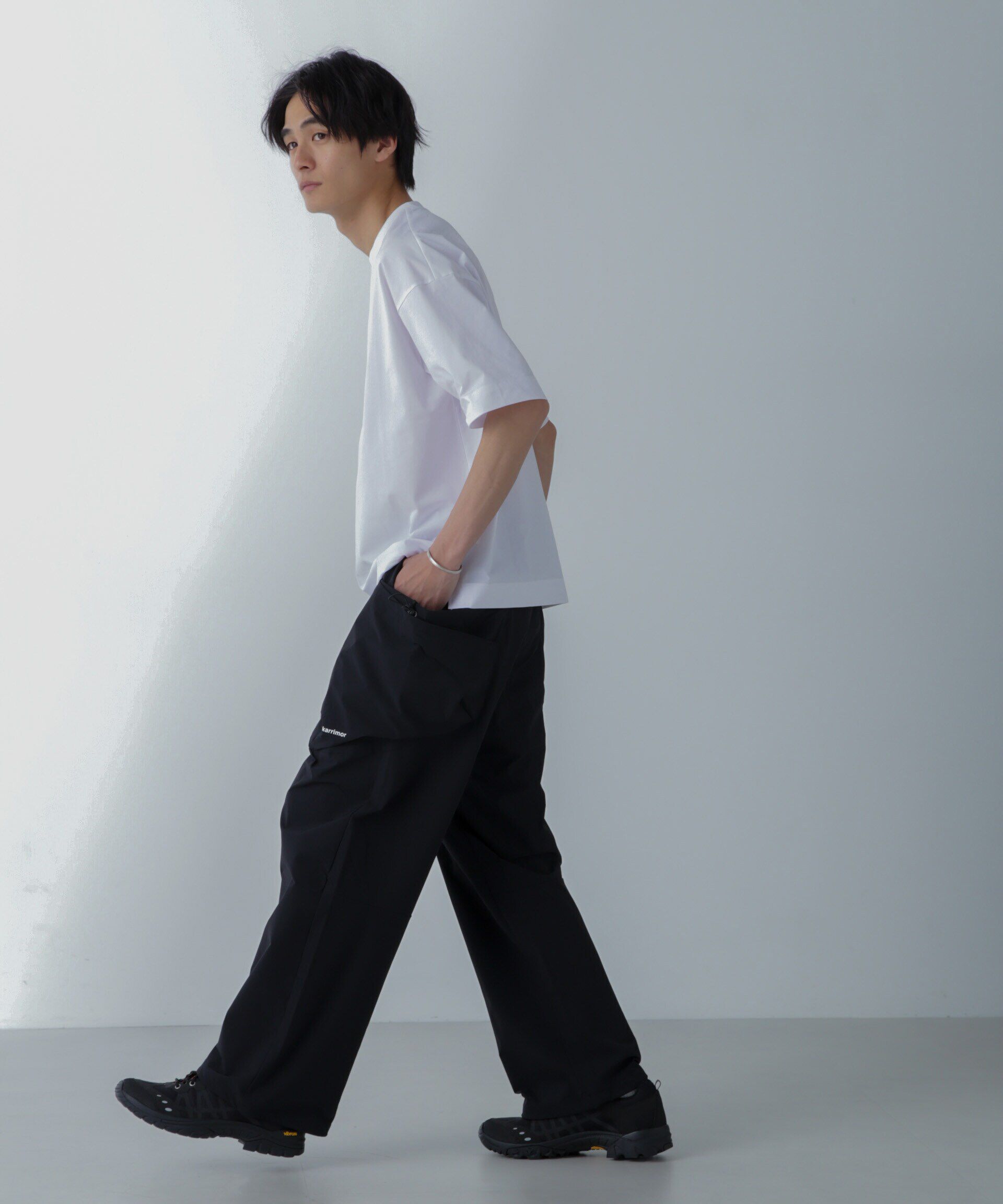 nano･universe「ドライジャージー ワイドTシャツ 半袖(セットアップ可)」|Tシャツ・カットソー|