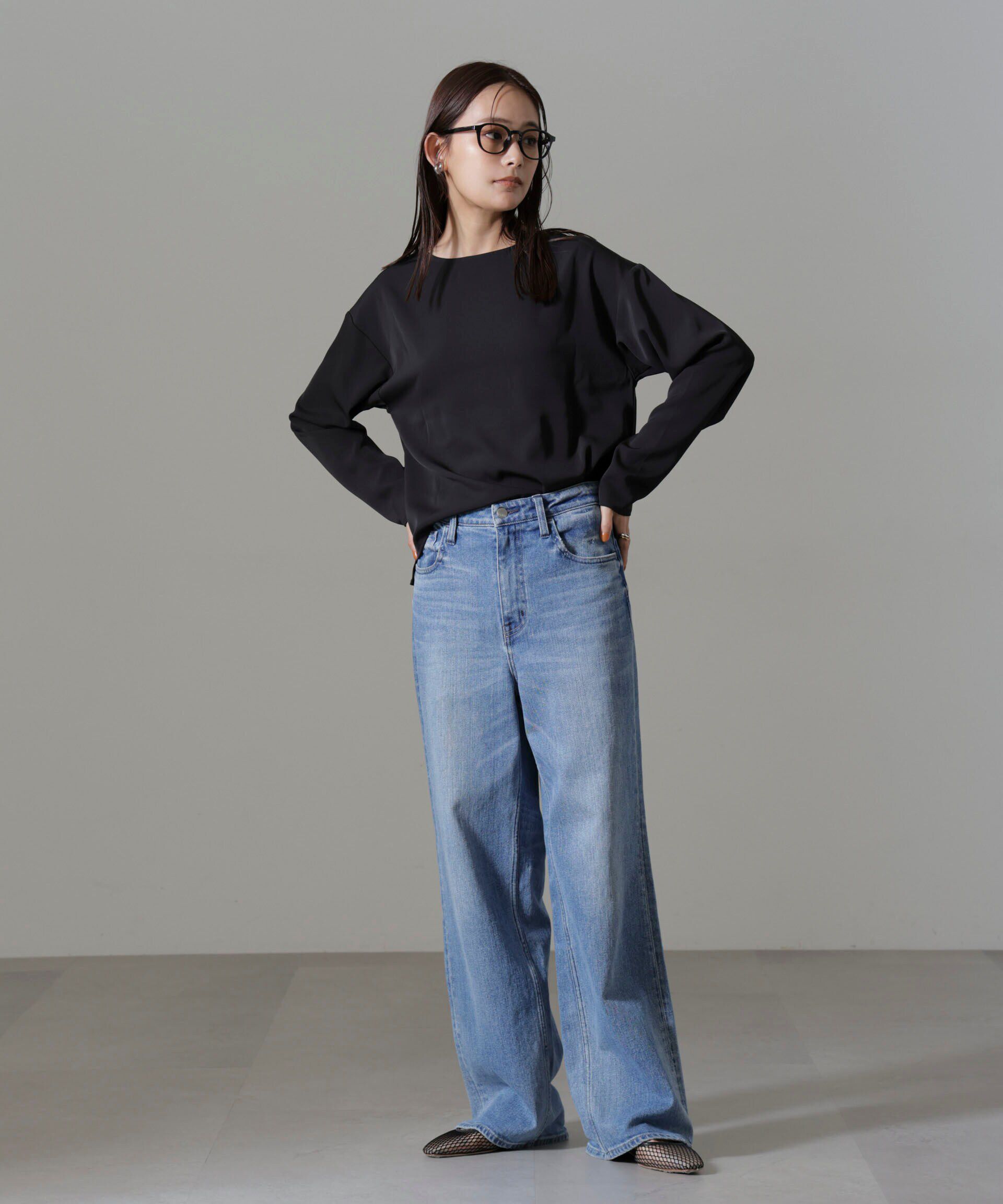 nano･universe「バックVネックプルオーバーブラウス(セットアップ可)」|シャツ・ブラウス|