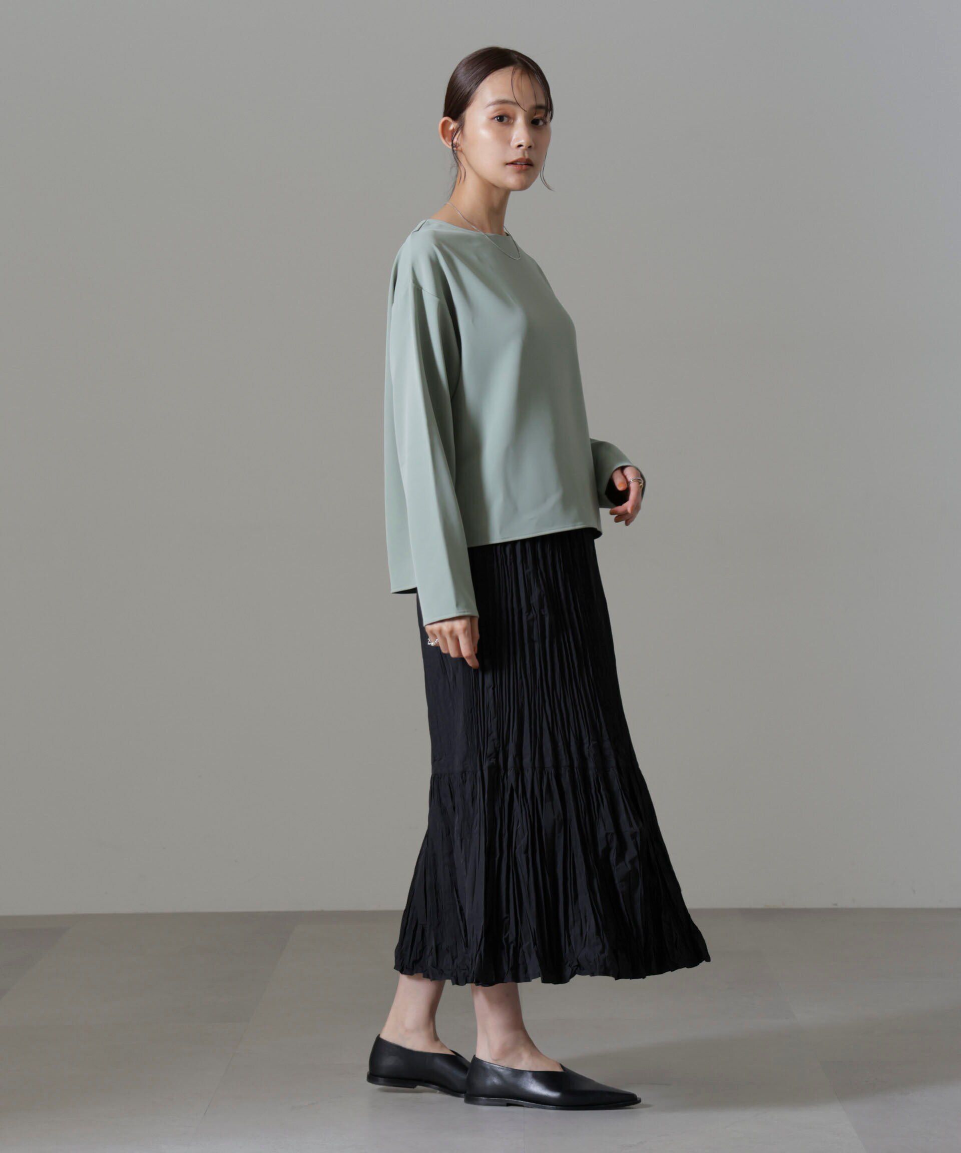 nano･universe「バックVネックプルオーバーブラウス(セットアップ可)」|シャツ・ブラウス|