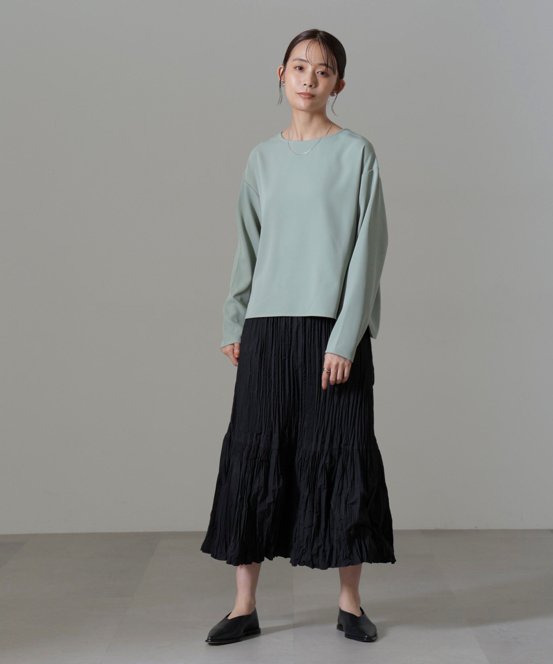 nano･universe「バックVネックプルオーバーブラウス(セットアップ可)」|シャツ・ブラウス|