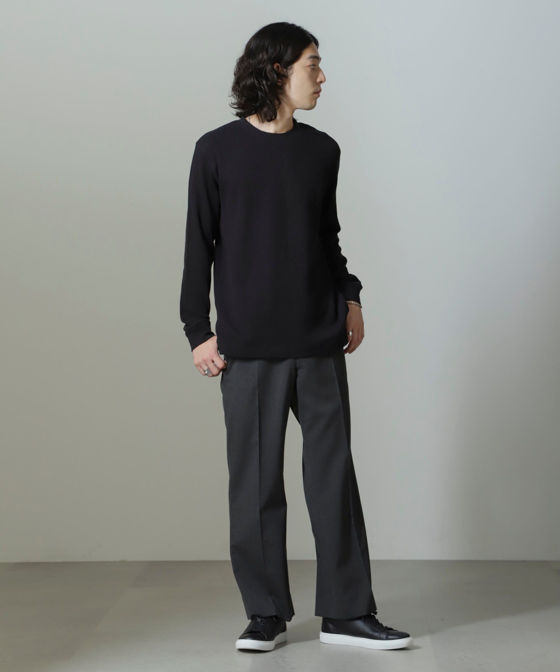 nano･universe「アンチスメルワッフルTシャツ 長袖」|Tシャツ・カットソー|