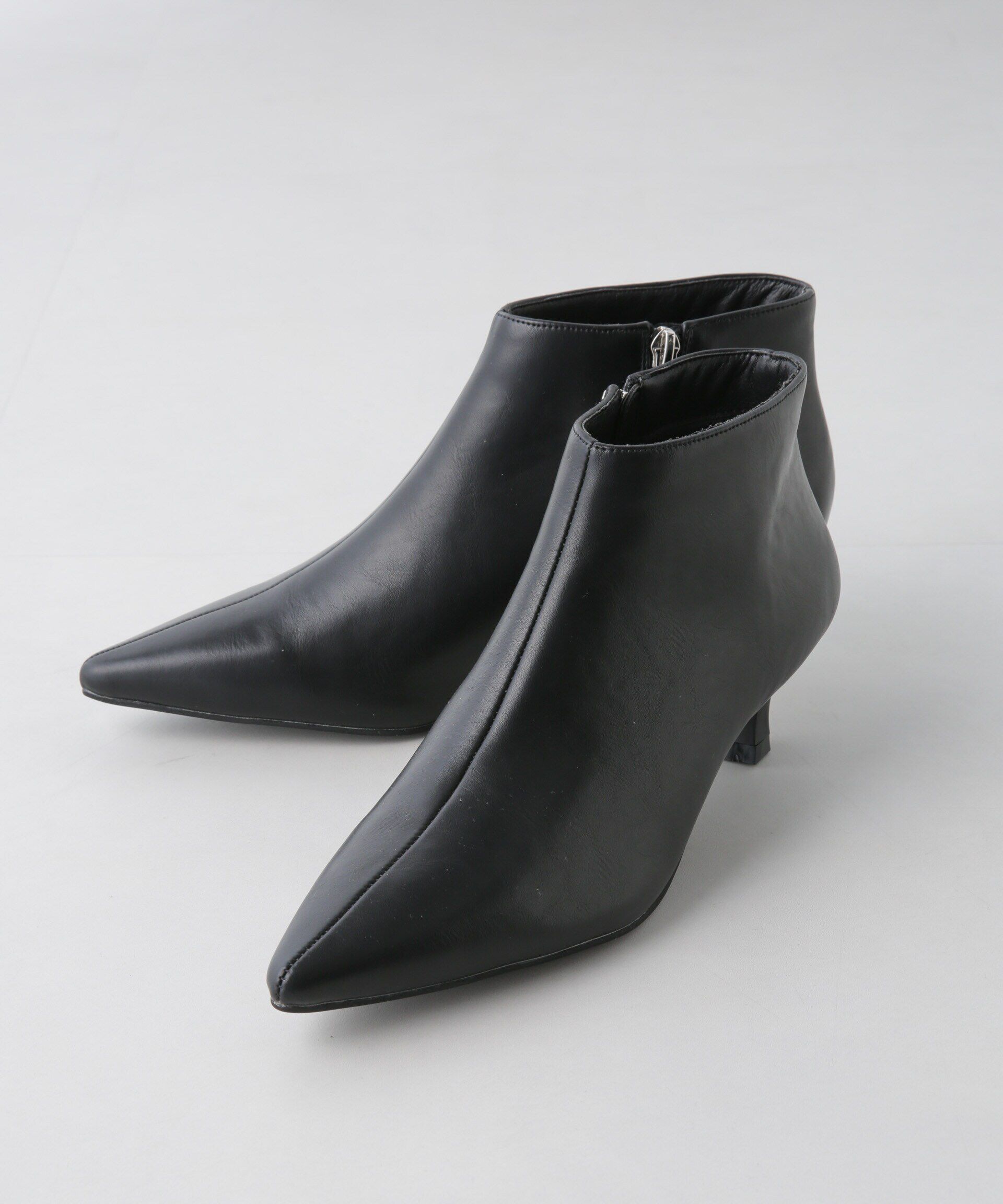 nano･universe「ポインテッドショートブーツ」|ショートブーツ|