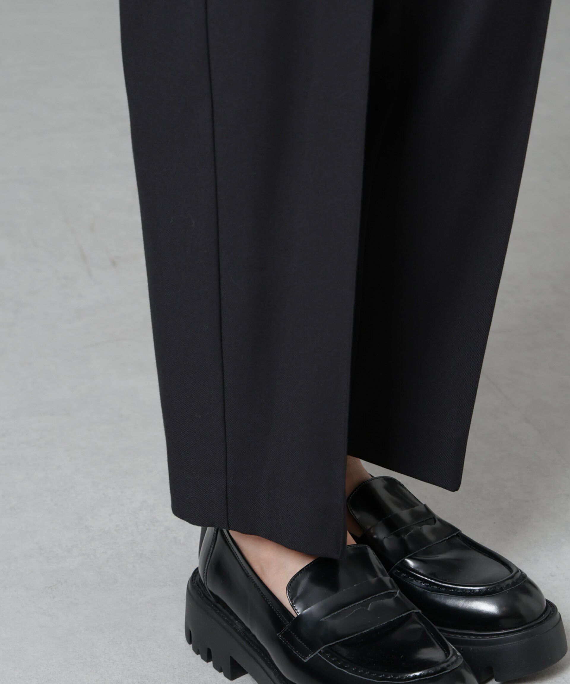 nano･universe「ウラキモウ ピンタックイージーテーパードパンツ」|チノ|