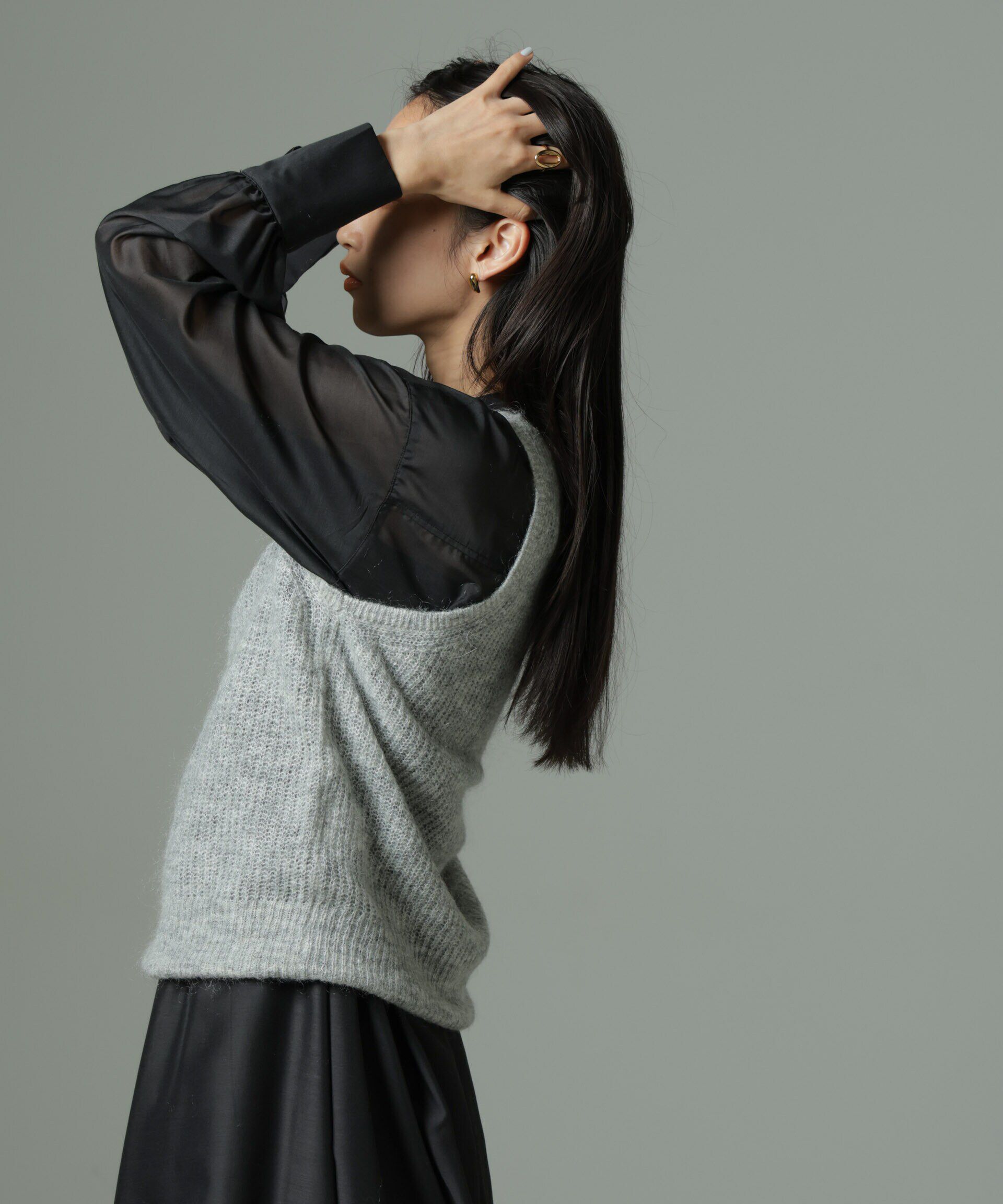 nano･universe「モヘヤ混タンクニットトップス(セットアップ可)」|ニット・セーター|