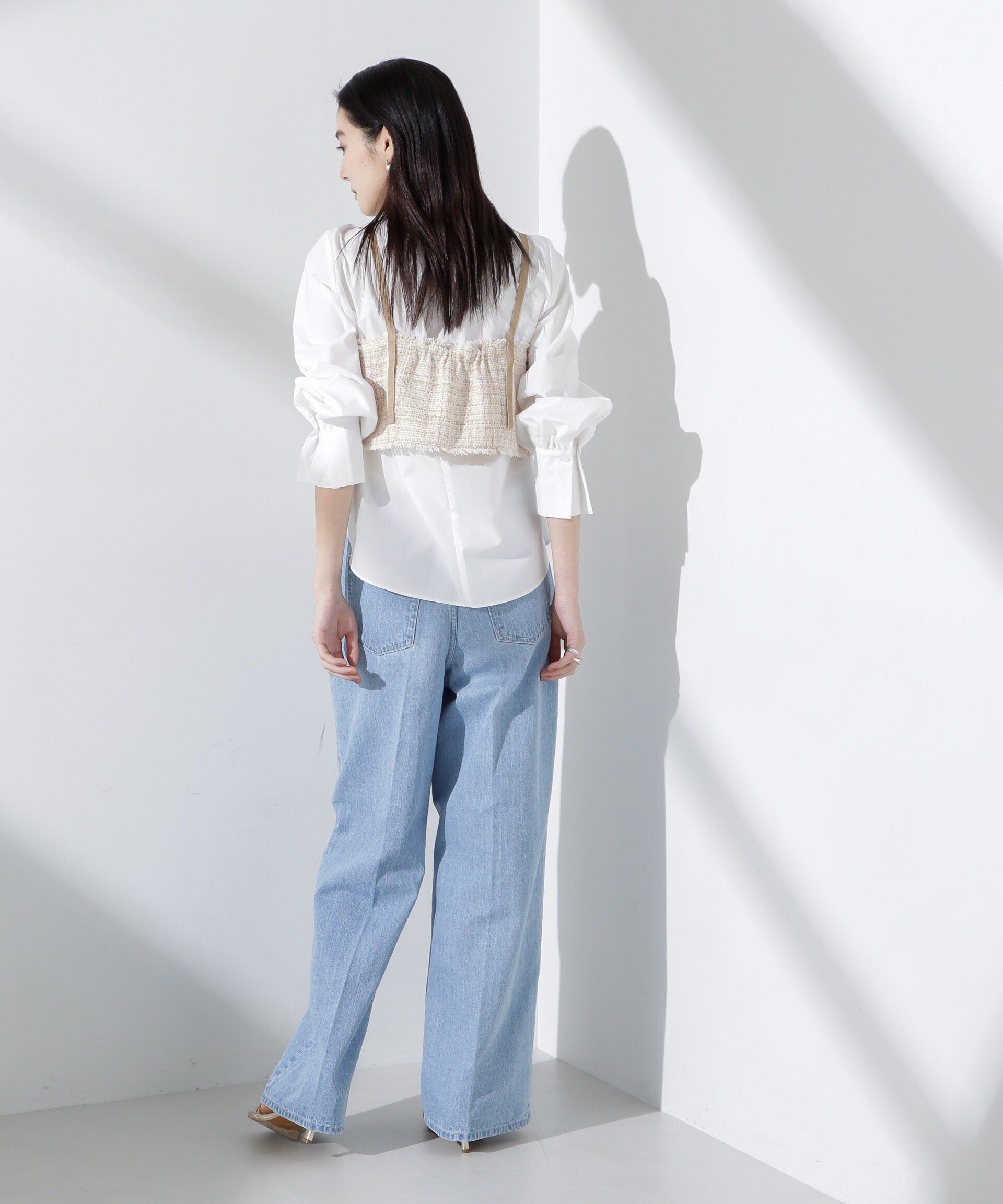 nano･universe「ツィードショートビスチェ」|シャツ・ブラウス|