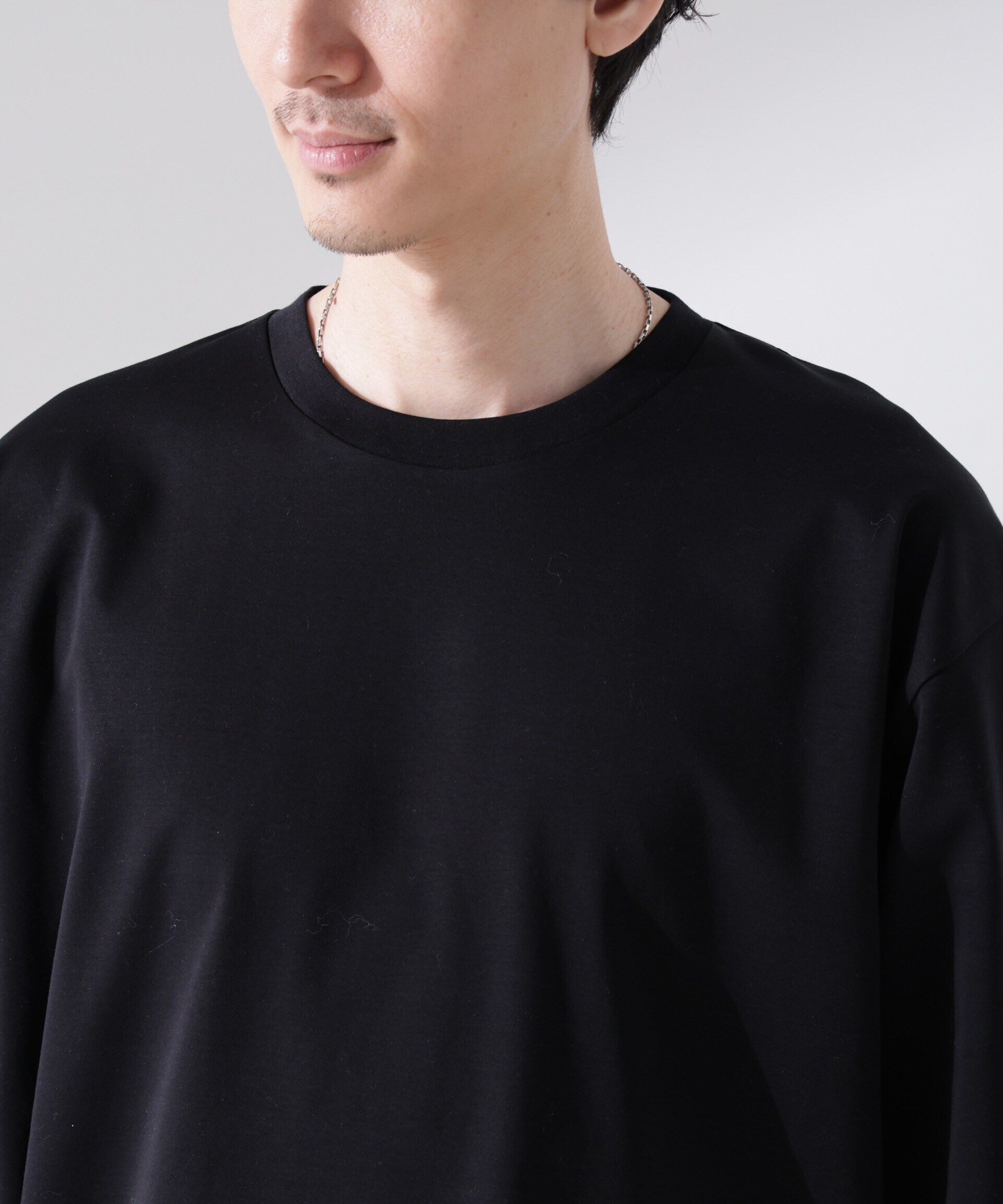 nano･universe「アンチスメル BIG クルーネックTシャツ 長袖」|Tシャツ・カットソー|