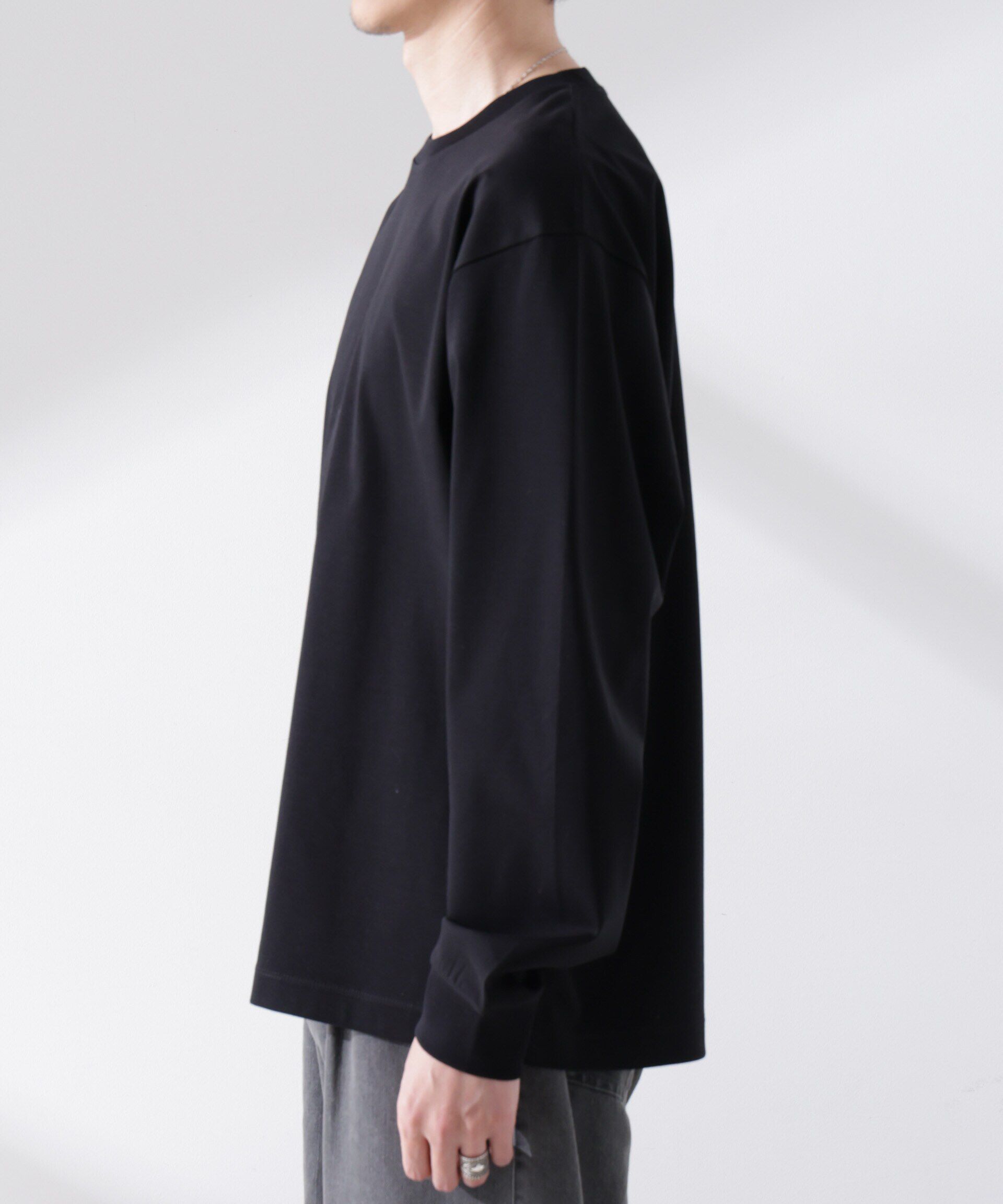 nano･universe「アンチスメル BIG クルーネックTシャツ 長袖」|Tシャツ・カットソー|