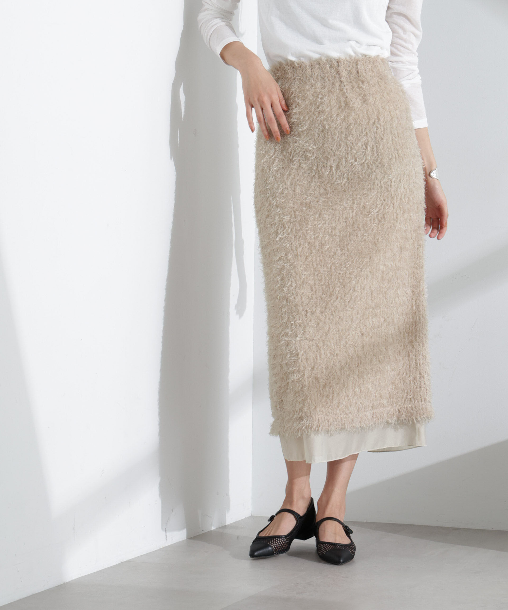 nano･universe「チュールフリンジスカート(セットアップ可)」|スカート|