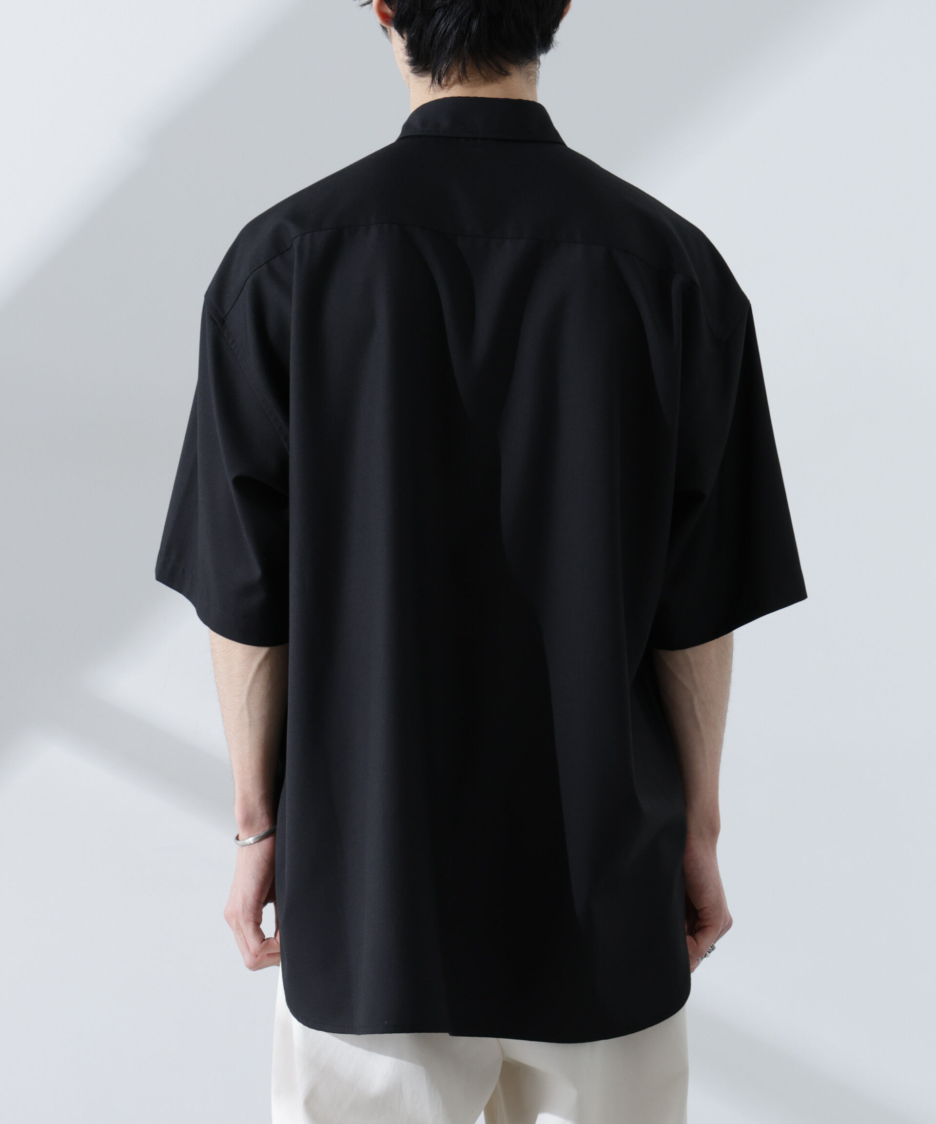 nano･universe「ビッグドレープシャツ 半袖」|シャツ・ブラウス|