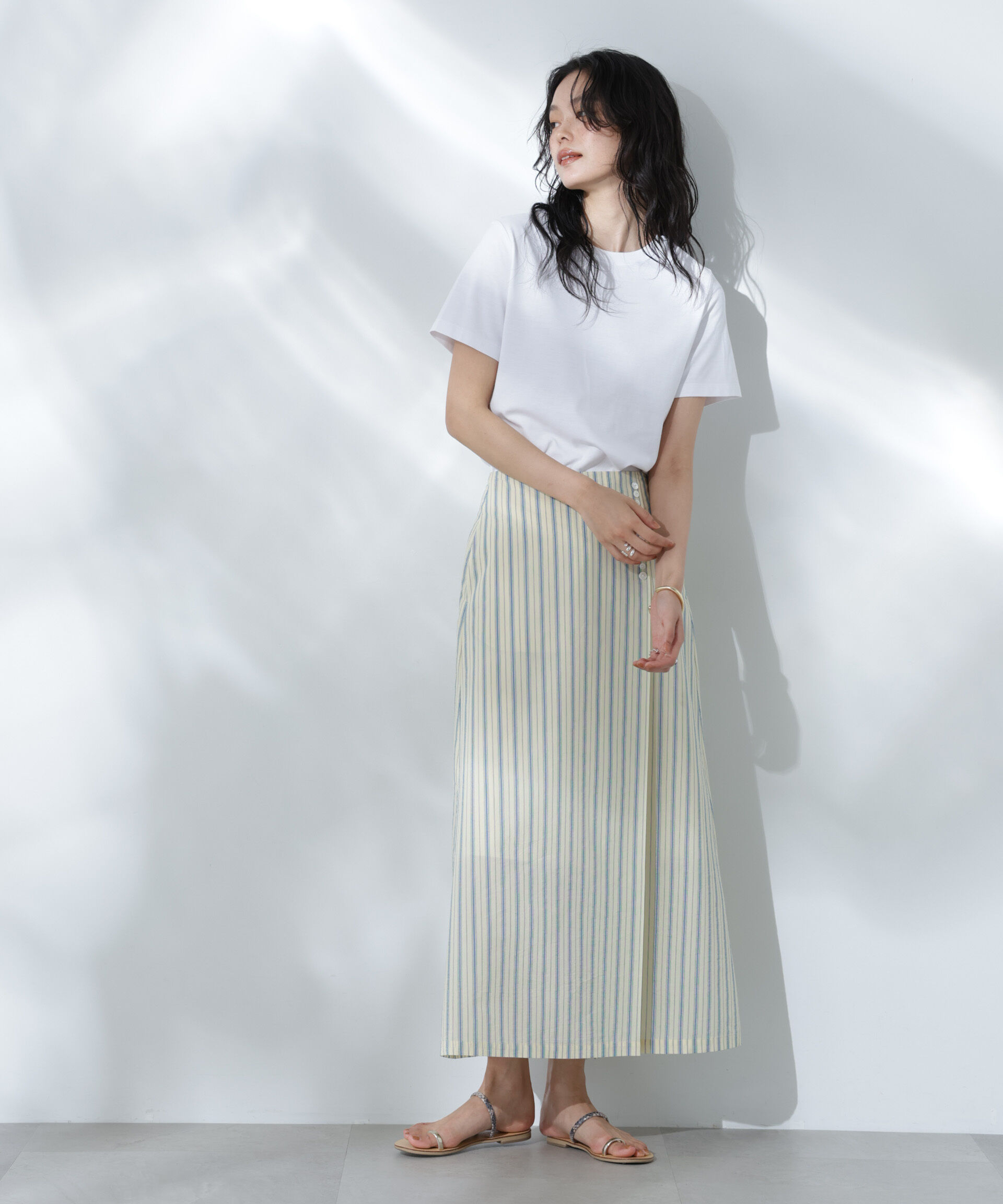 nano･universe「Anti Soaked(R) 汗染み防止クルーネックTシャツ」|Tシャツ・カットソー|