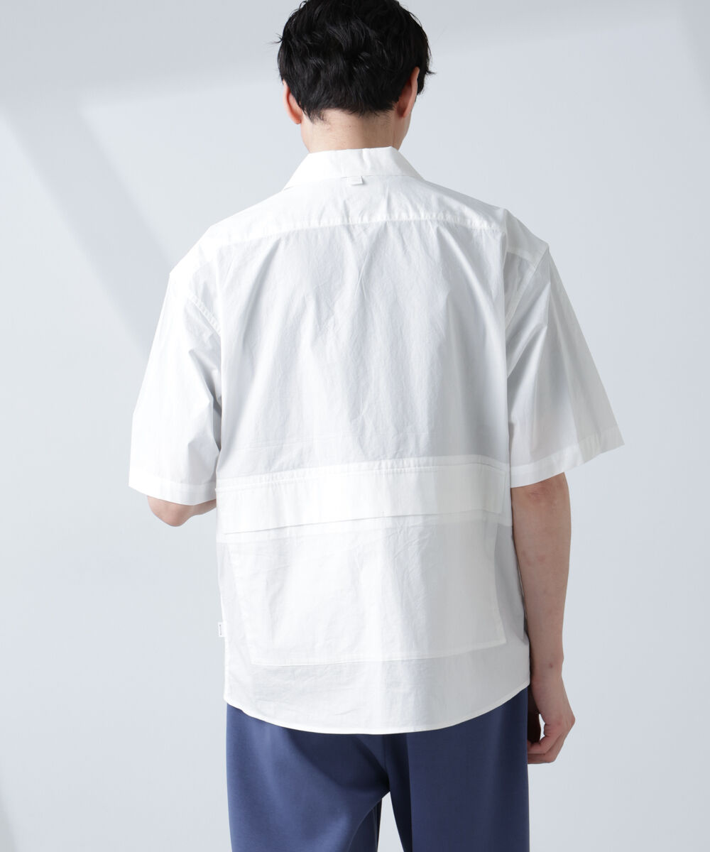 nano･universe「「NJ/CLUB」 ユーティリティマルチポケットシャツ 半袖」|シャツ・ブラウス|