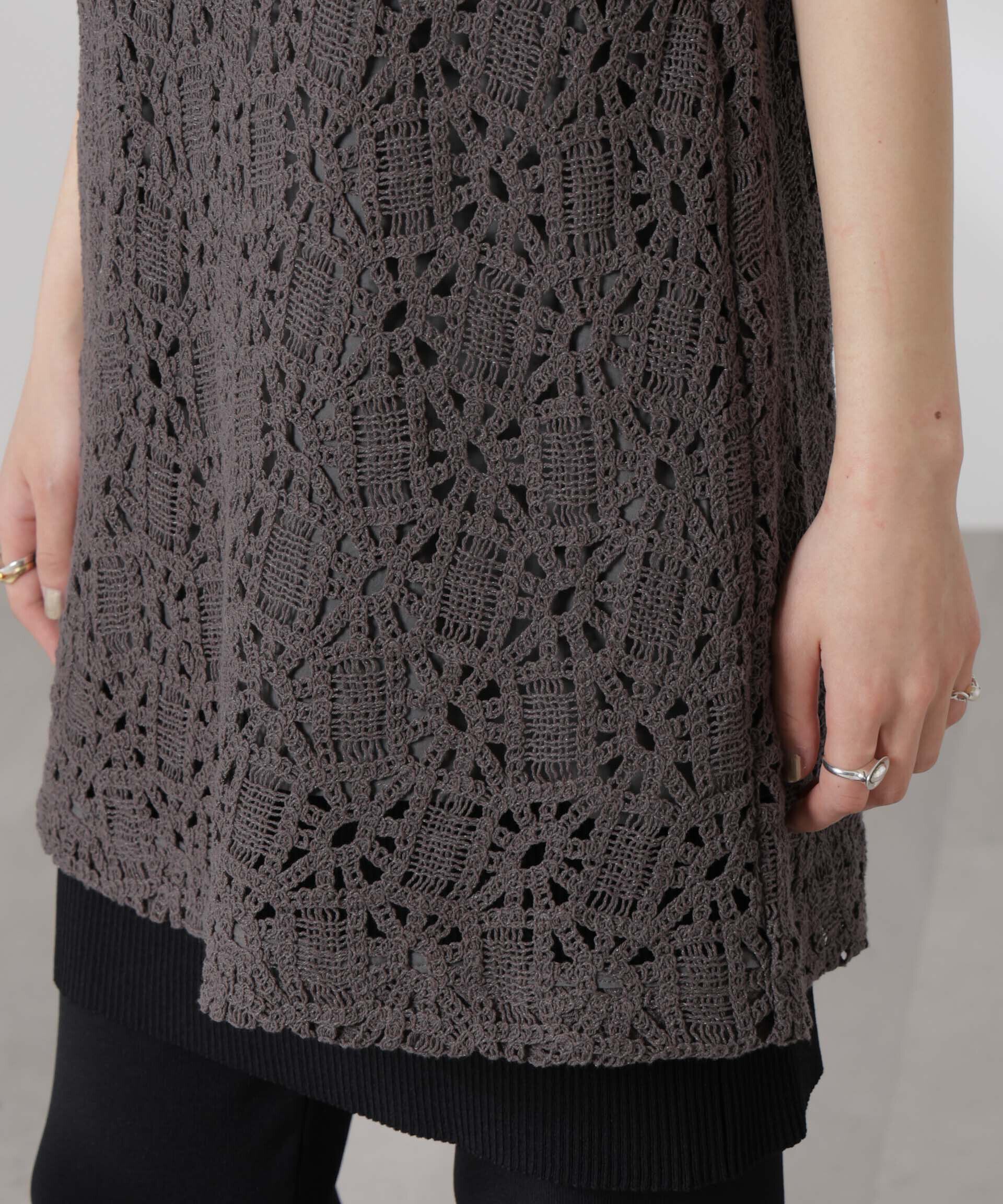 nano･universe「コットンコードレースミニワンピース(セットアップ可)」|ワンピース|