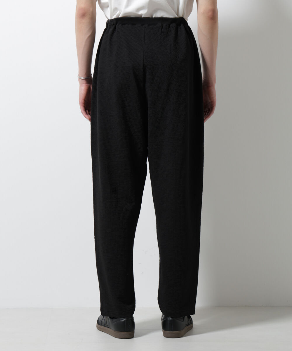 nano･universe「ジャージーサッカーワイドテーパードパンツ」|チノ|