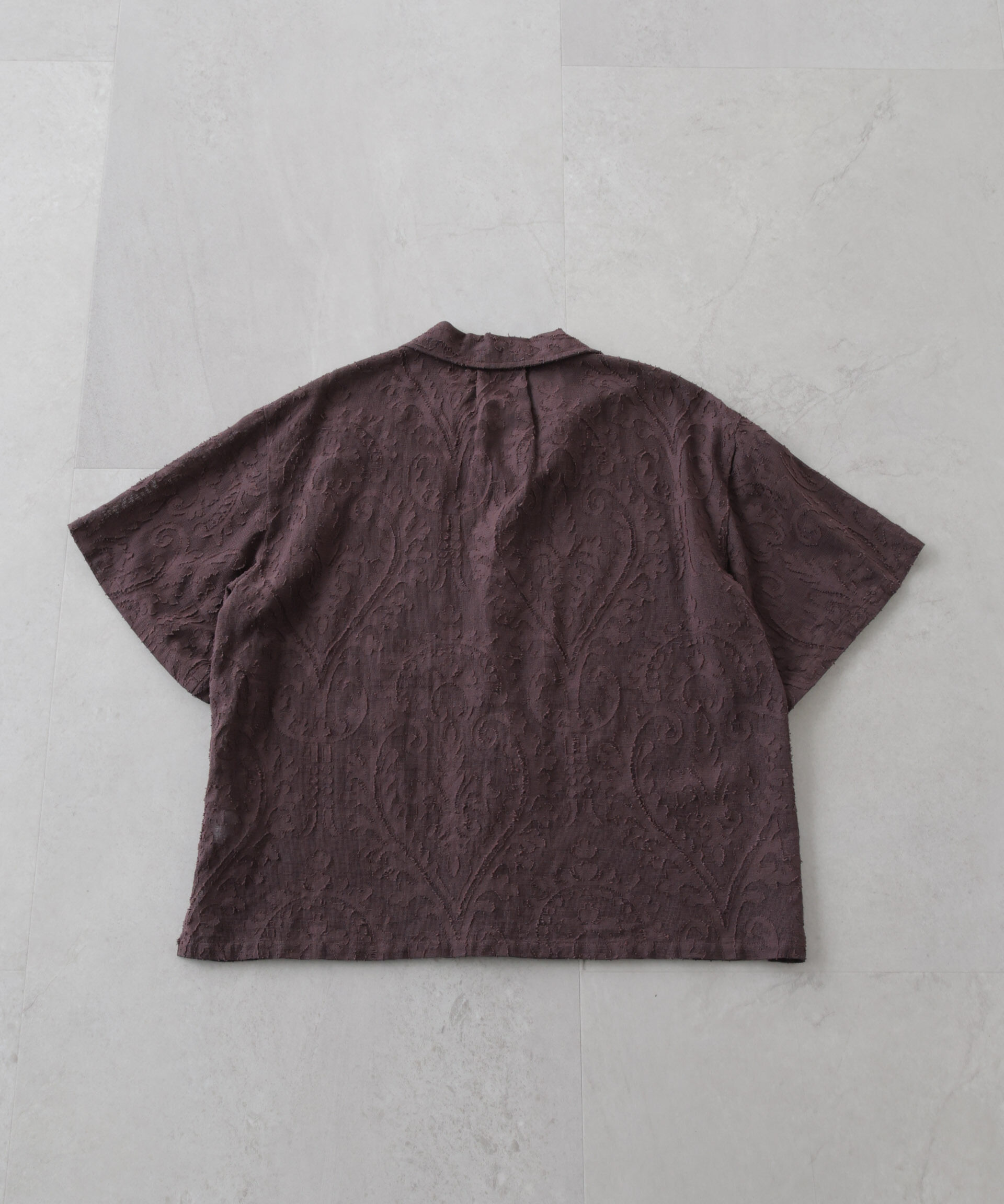 nano･universe「made in india カットワークジャカードシャツ(セットアップ可)」|シャツ・ブラウス|