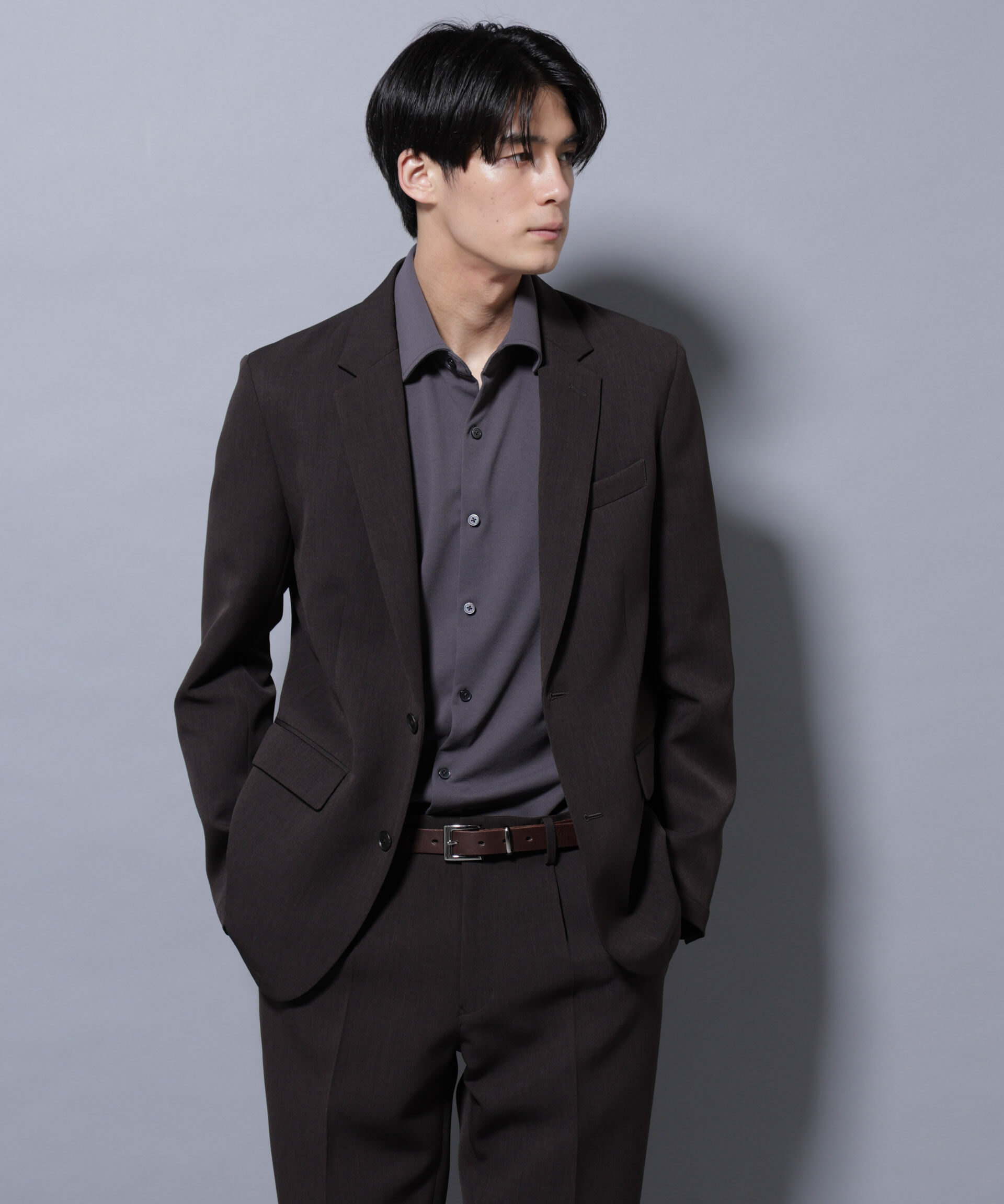 nano･universe「「N SHIRTS」 AERO FREEZE 鹿の子シャツ」|シャツ・ブラウス|