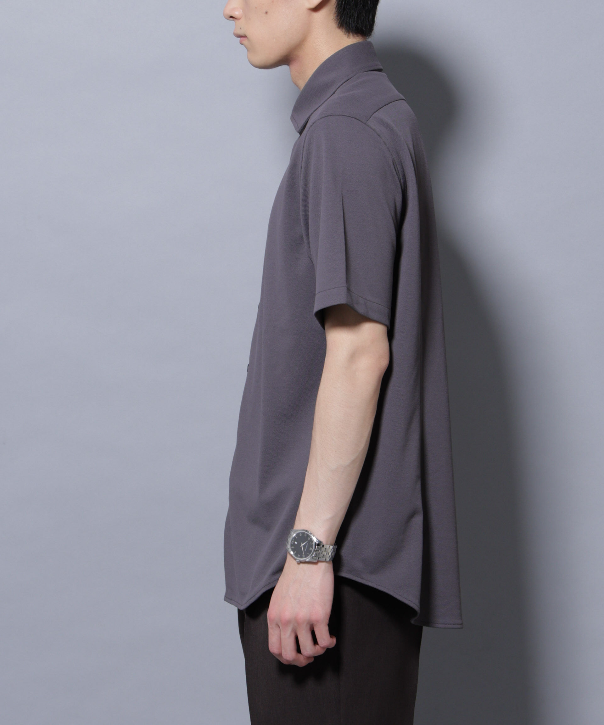 nano･universe「「N SHIRTS」 AERO FREEZE 鹿の子シャツ」|シャツ・ブラウス|