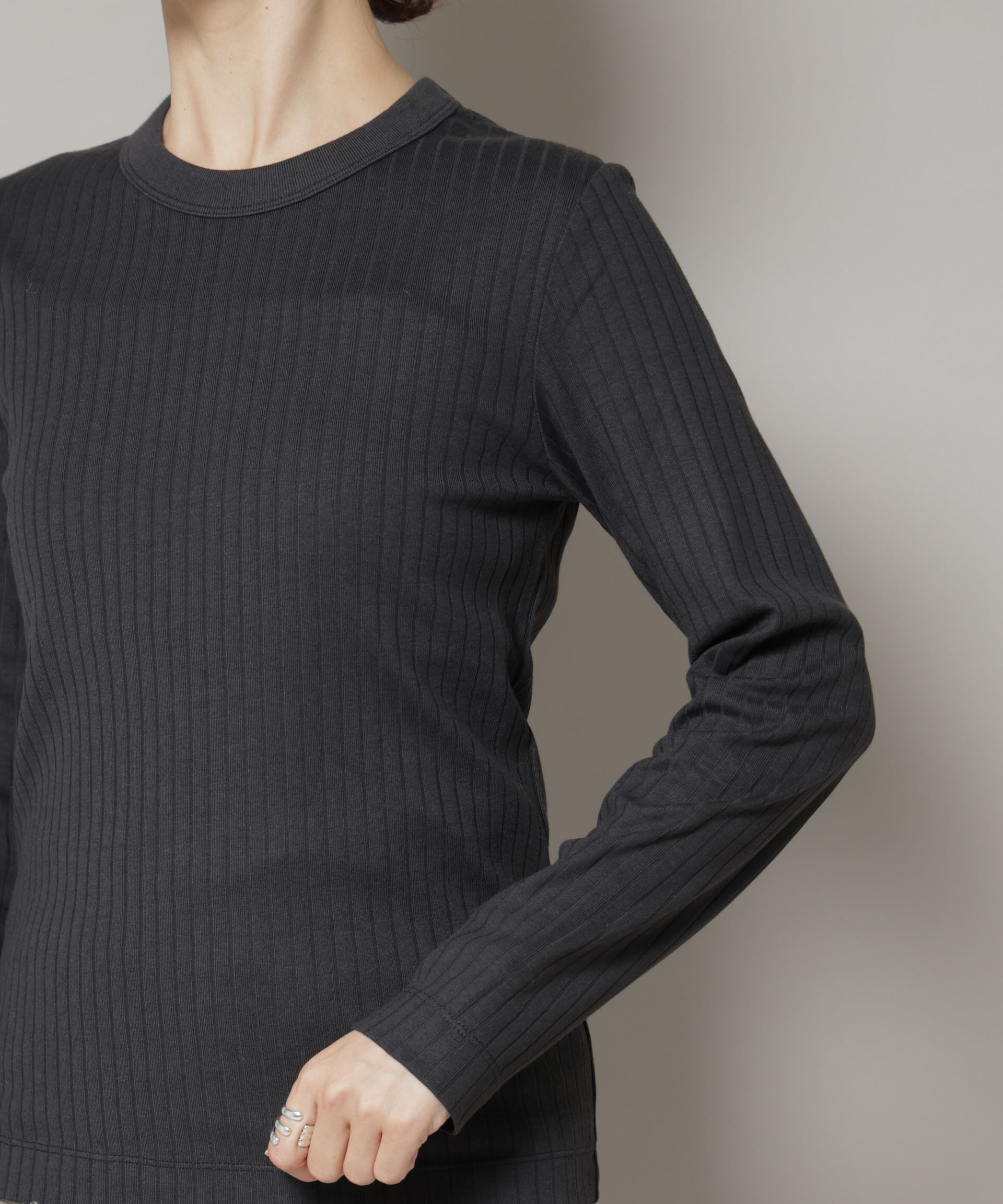 nano･universe「Anti Soaked(Ｒ) 汗染み防止リブロンＴ」|Tシャツ・カットソー|