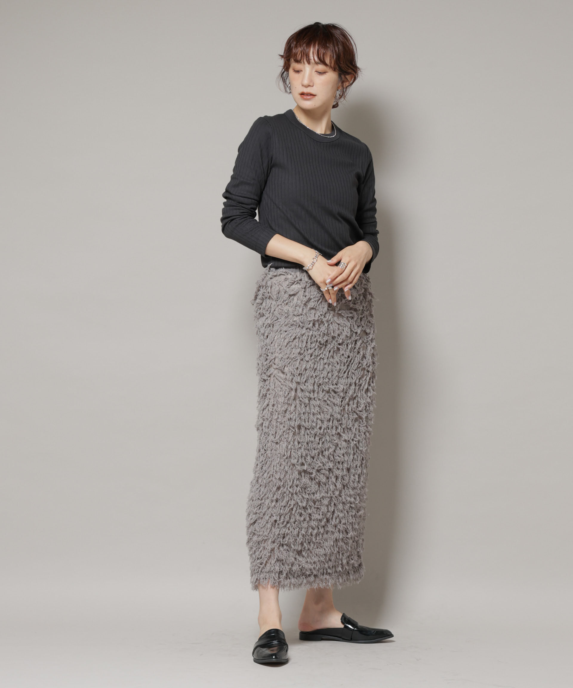 nano･universe「Anti Soaked(Ｒ) 汗染み防止リブロンＴ」|Tシャツ・カットソー|