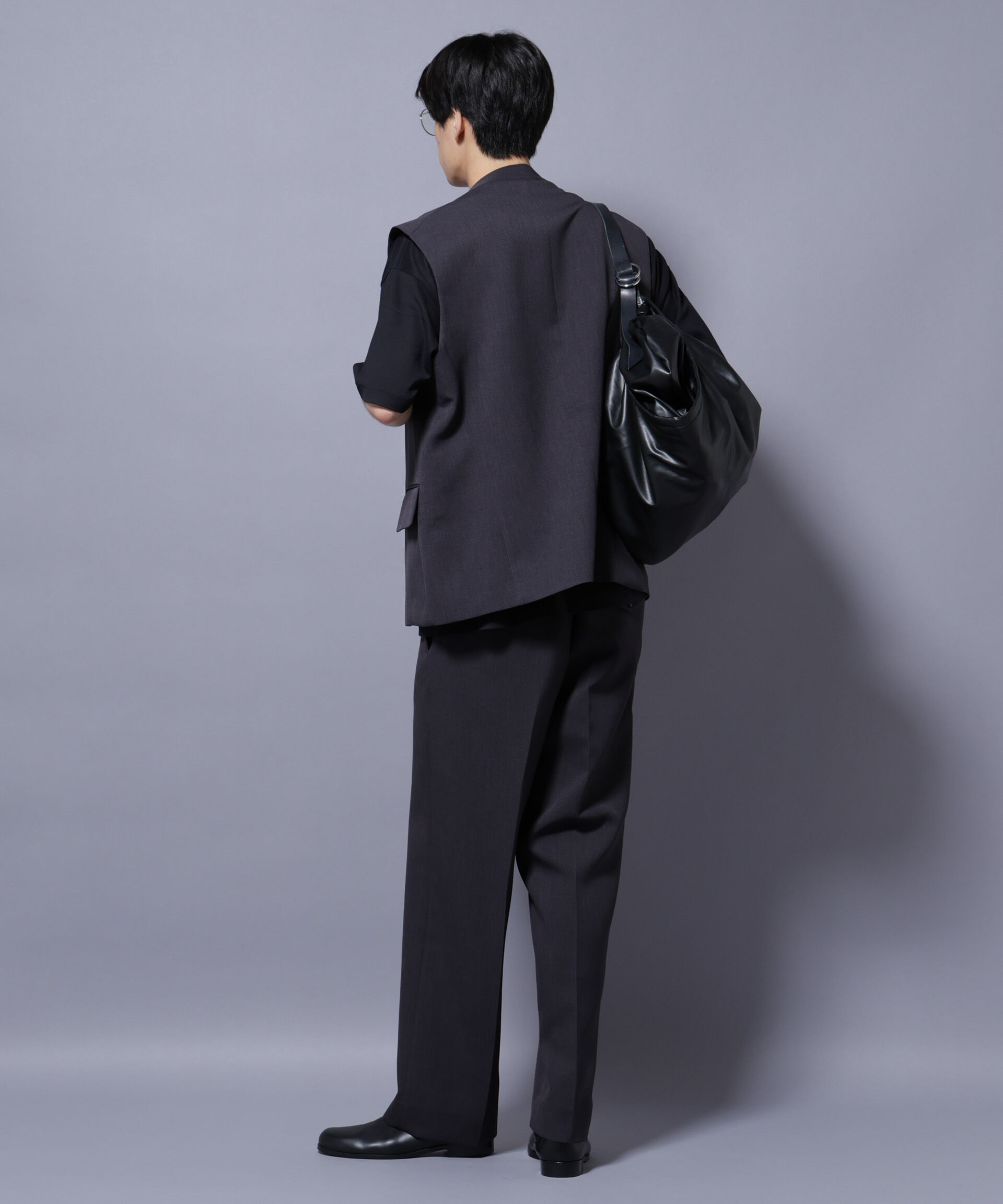 nano･universe「Reflax(R) ダブルクロスウェザーストレートパンツ(セットアップ可)」|チノ|