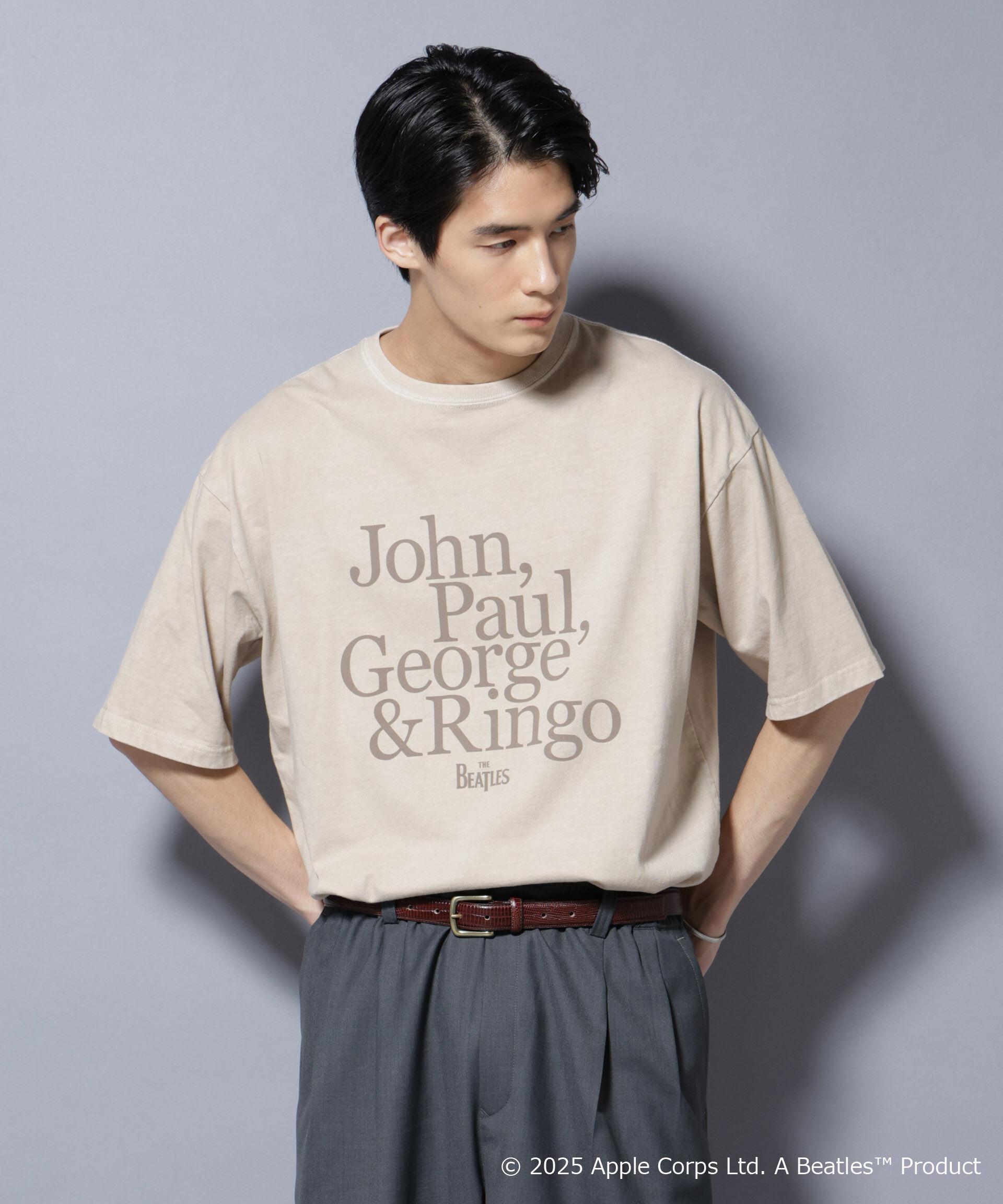 nano･universe「別注GOOD ROCK SPEED BEATLES フロッキープリントTシャツ」|Tシャツ・カットソー|