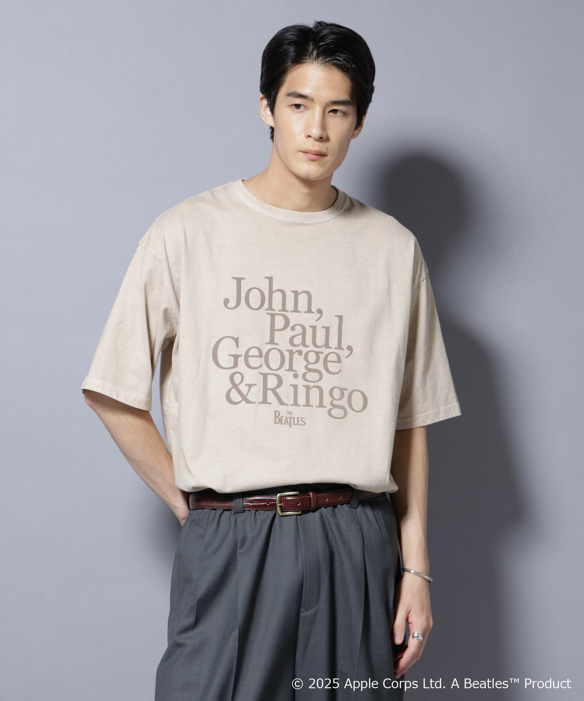 nano･universe「別注GOOD ROCK SPEED BEATLES フロッキープリントTシャツ」|Tシャツ・カットソー|