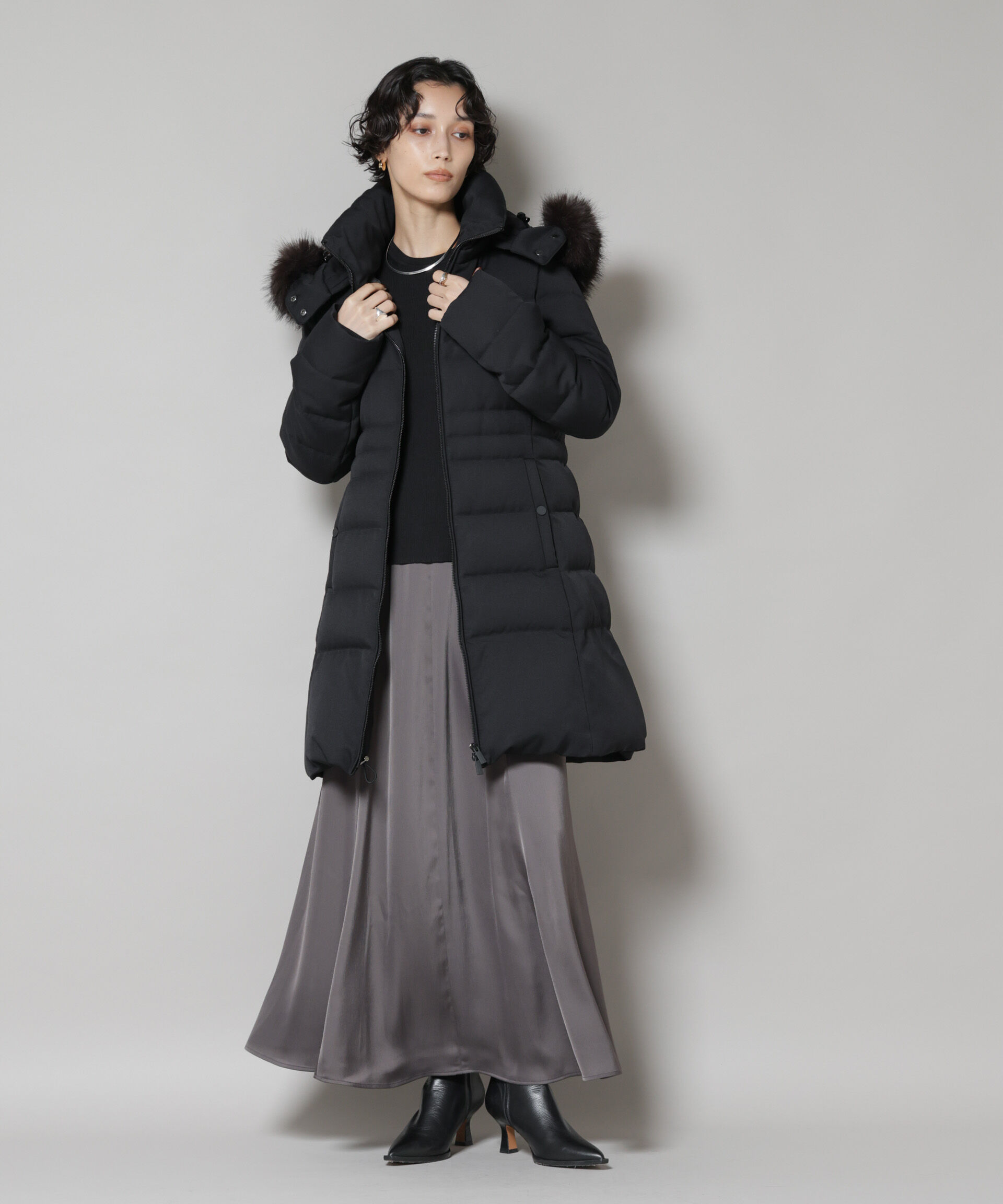 nano･universe「「西川ダウン(R)」サージロングダウン」|ダウン|