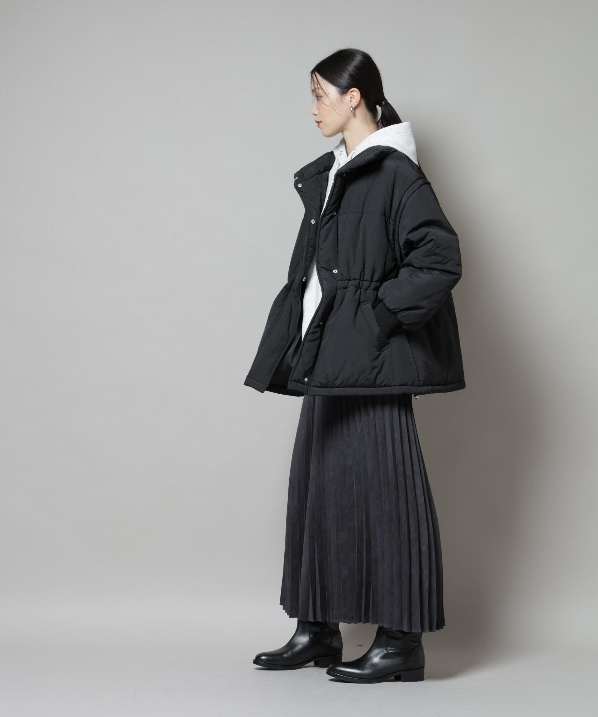 nano･universe「撥水加工・機能中綿 ２wayベスト＆スタンドジップブルゾン」|その他|