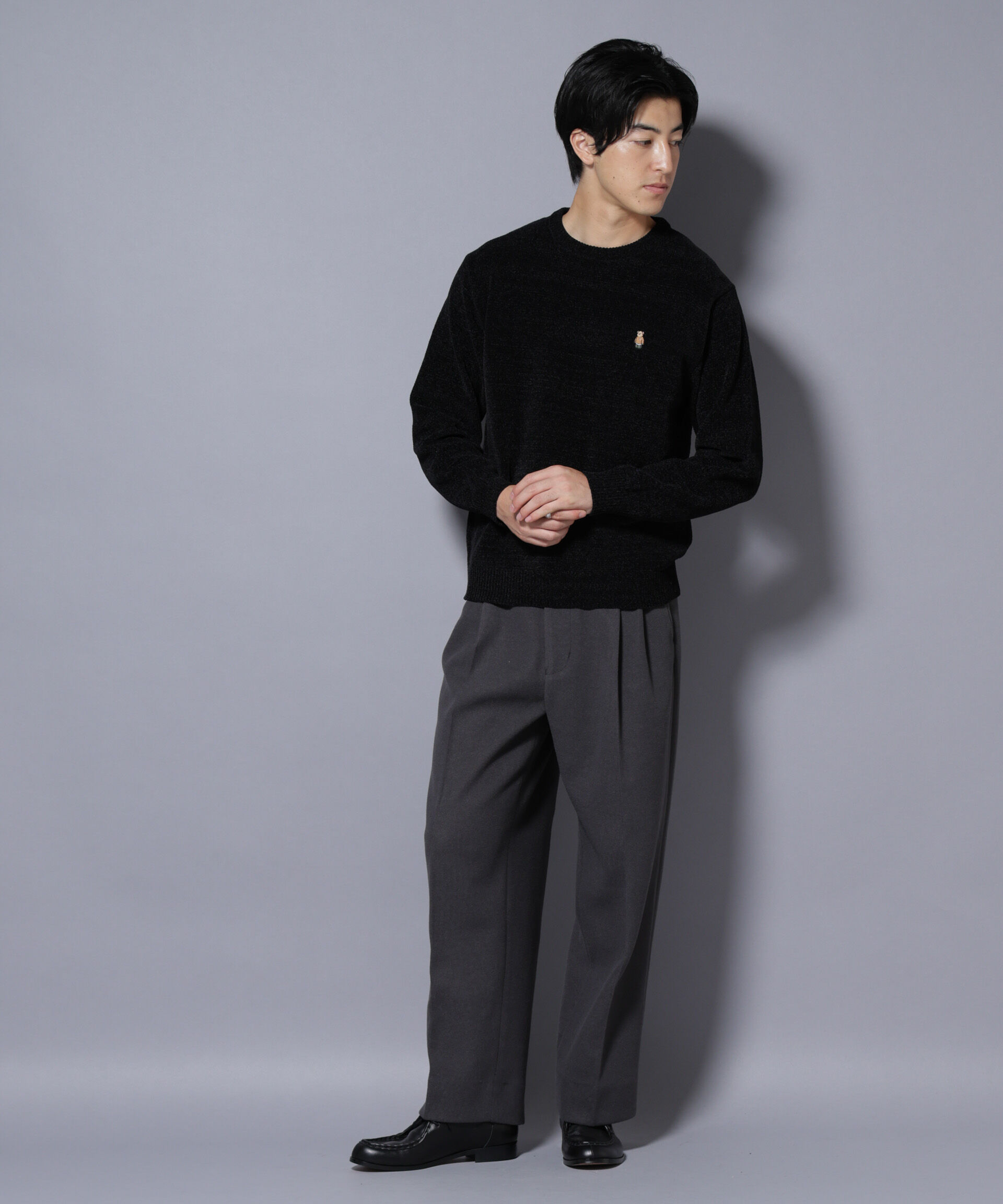 nano･universe「ナノベアモールニットクルーネック 2」|ニット・セーター|