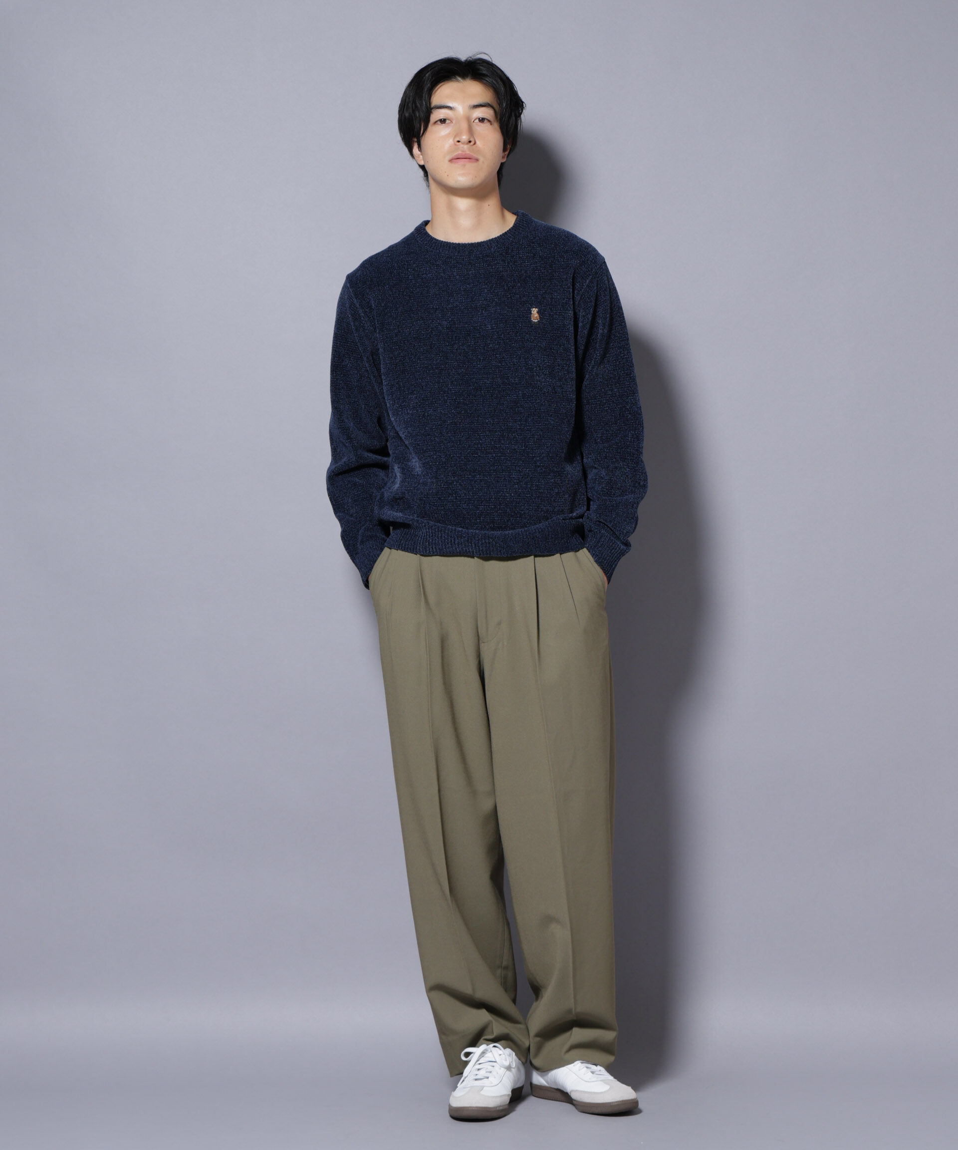 nano･universe「ナノベアモールニットクルーネック 2」|ニット・セーター|