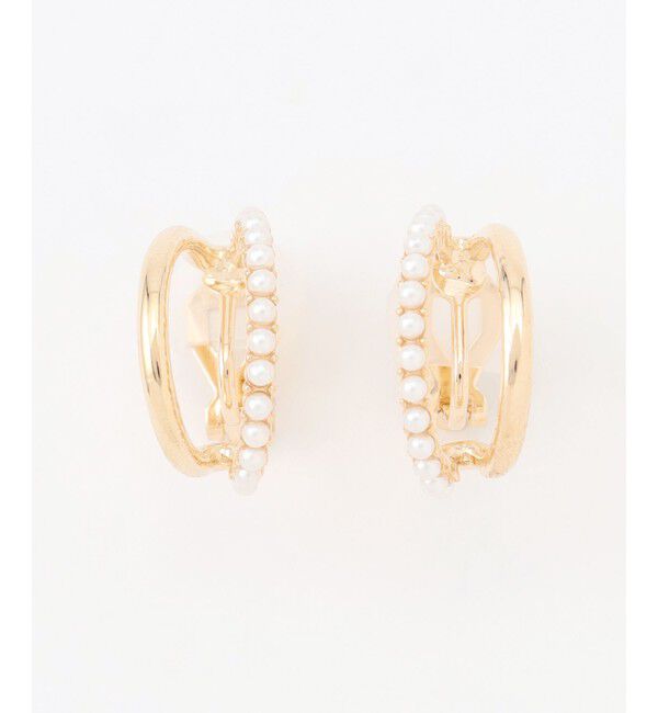 組曲「パールライクメタルアーチ イヤリング」|イヤリング|ゴールド系