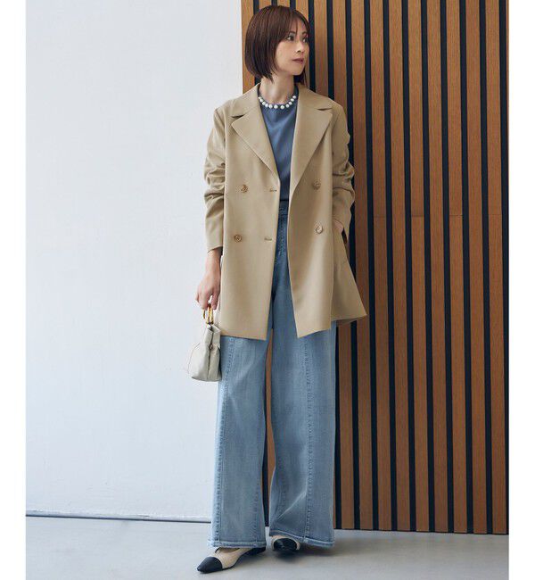 自由区「【洗える】ウスカルデニムバギー パンツ」|デニム|