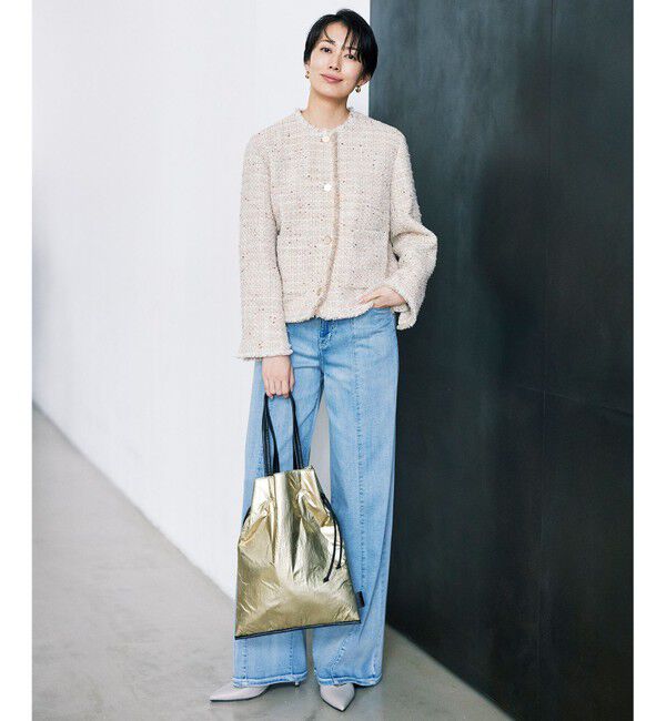 自由区「【洗える】ウスカルデニムバギー パンツ」|デニム|