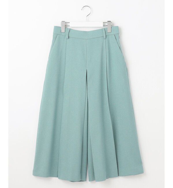 自由区「【セットアップ対応・接触冷感・洗える】リネンライクシンセティックキュロット パンツ」|キュロット|