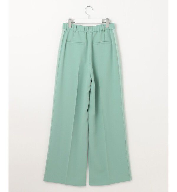 自由区「【SHIHOさんコラボ・洗える】バックサテンジョーゼットワイド パンツ」|その他|