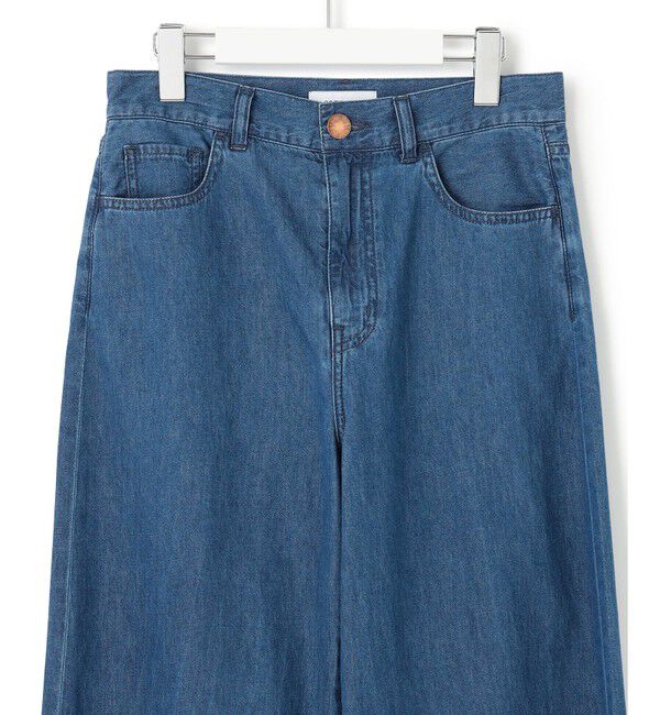 23区「【GLOW5月号掲載/洗える】ライトダンガリー ワイドパンツ」|デニム|