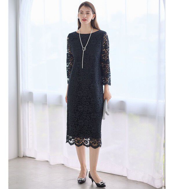 23区「【APPLAUDIR】シャイニーフラワーレース ドレス」|ドレス|