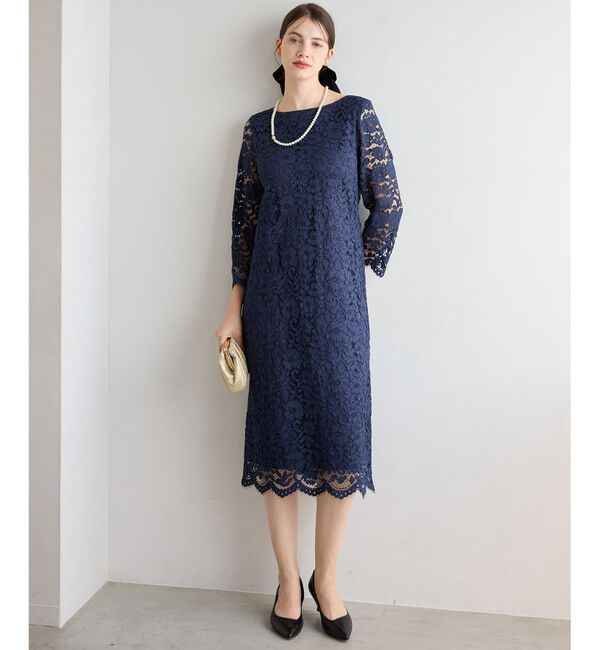 23区「【APPLAUDIR】シャイニーフラワーレース ドレス」|ドレス|