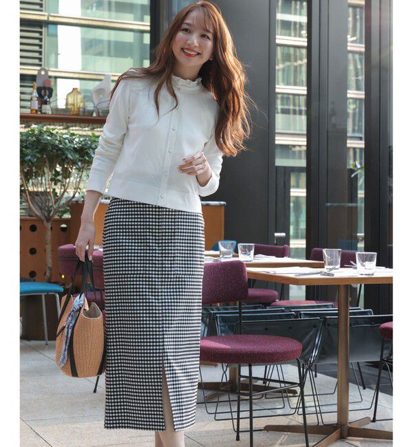 ANY SIS「【BAILA掲載/好印象ブライトニット】ラメライン カーディガン」|カーディガン|