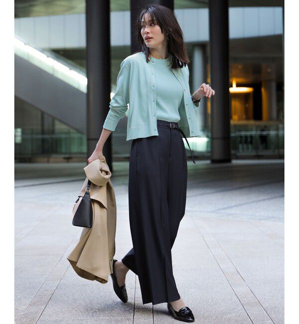 ANY SIS「【BAILA掲載/好印象ブライトニット】ラメライン カーディガン」|カーディガン|