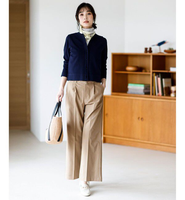 ANY SIS「【BAILA掲載/好印象ブライトニット】ラメライン カーディガン」|カーディガン|