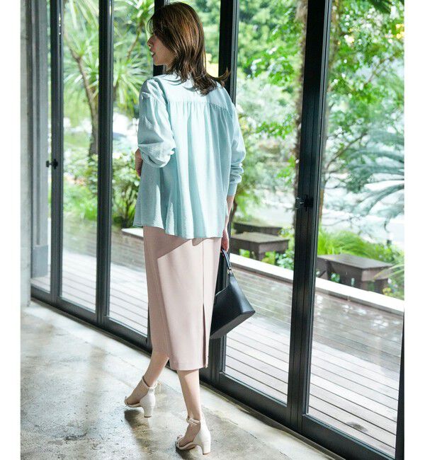 ANY SIS「シアーギャザー カーディガン」|カーディガン|