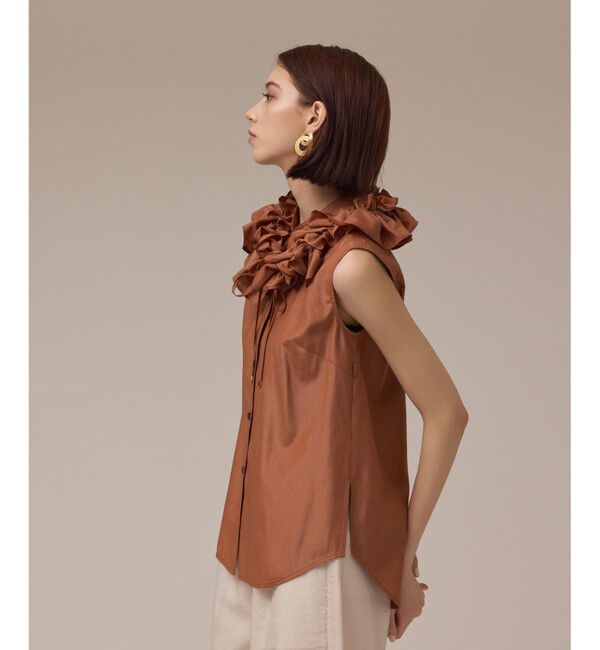 Diagram「マルチフリルノースリーブブラウス」|シャツ・ブラウス|